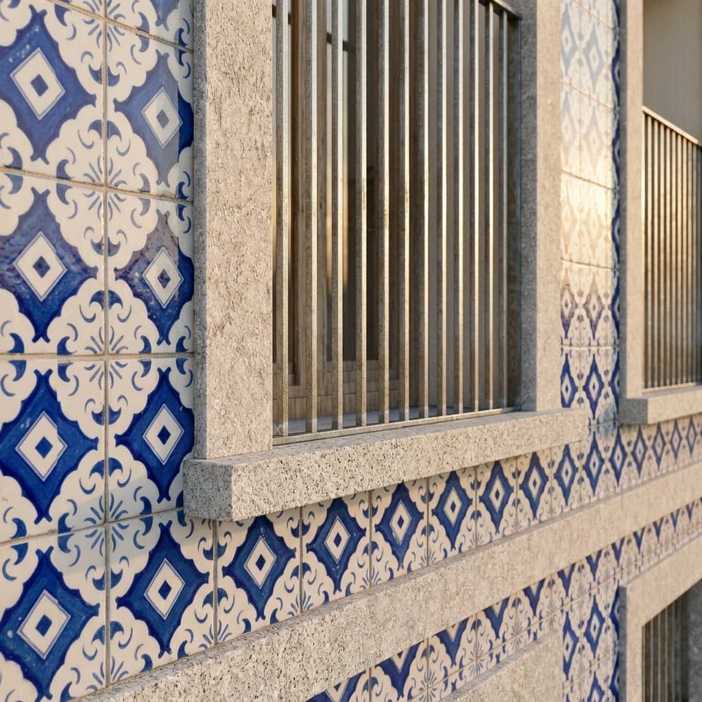 Projeto — azulejo e pedra