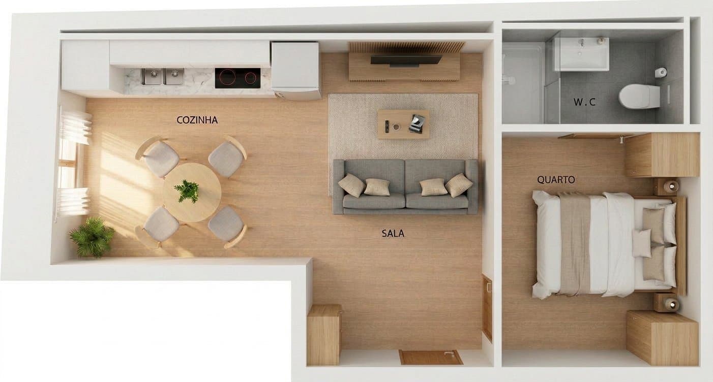 Planta T1 · Apartamento 01